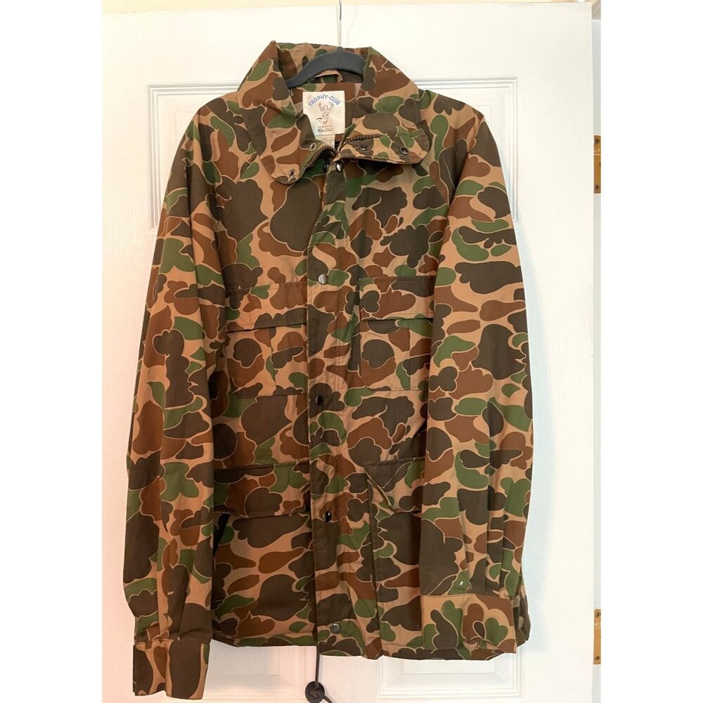 Trophy Club Camo Jacket Coat Felton‎ Field Large Cotton/Polyester Shell Hunting